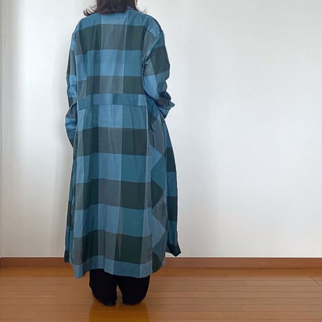 Plaid Pattern Long Gown／undecorated MAN