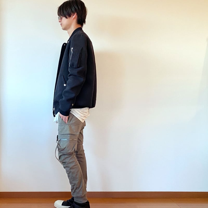 Rick Owens リックオウエンス 18AW CARGO JOG RU18F1390-LBS ドローストリングスウェットカーゴジョグパンツ ブラック