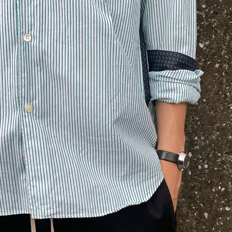 Comme des garcons outlet striped button down shirt