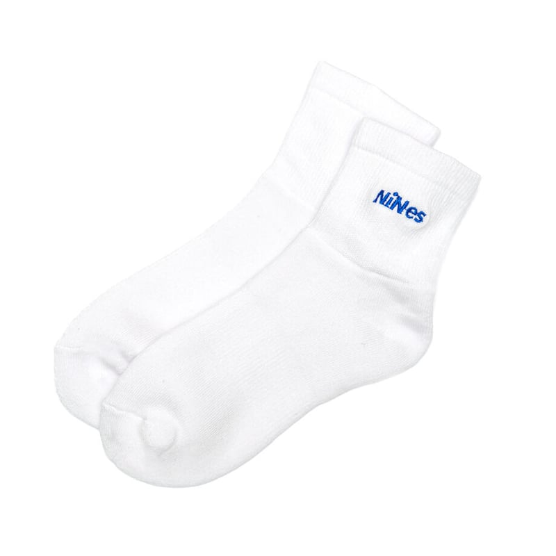 SAINT LAロゴ入りホワイトブルーソックス Performance Run Sock High | ホワイト | On 日本