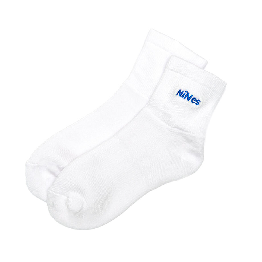 ロゴソックス（WHT×BLUE） | NiNes STORE