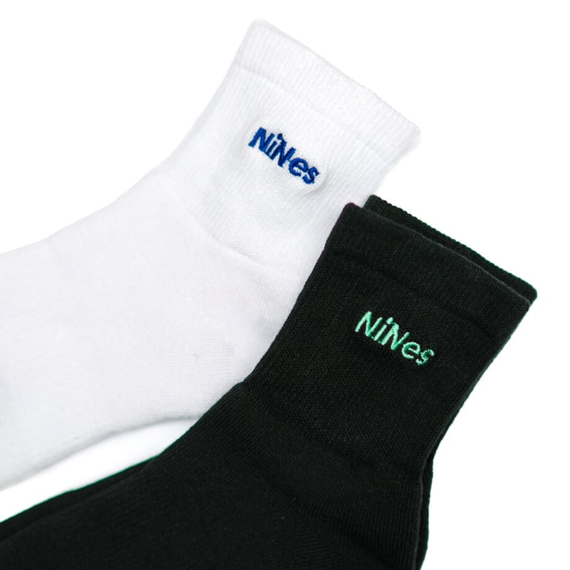 ■PHATRNK■ロゴ ソックス 全6種類 ブラック ホワイト 綿100% ロゴソックス(WHT×BLUE) | NiNes STORE
