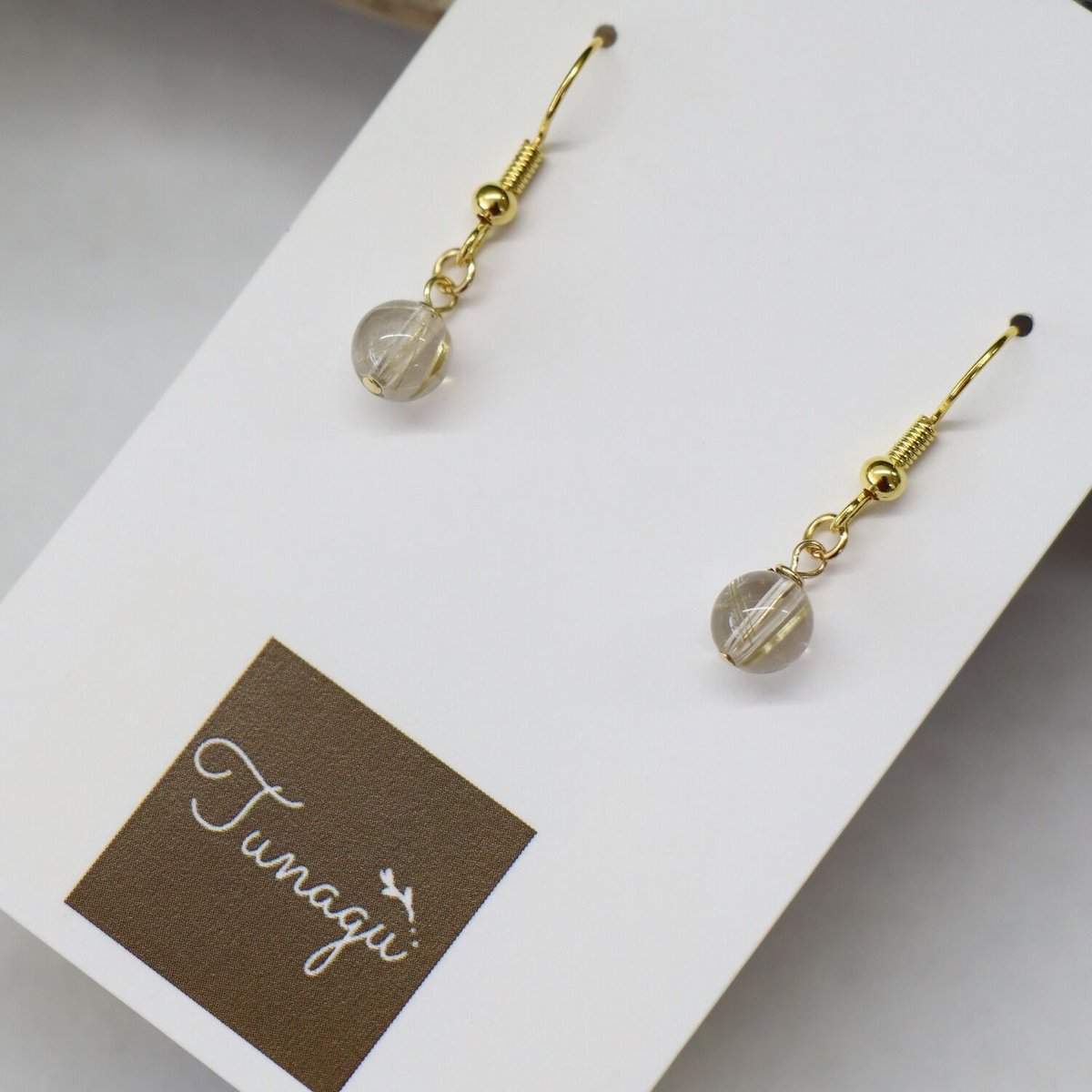 天然石一粒ピアス C929 ゴールデンルチルクォーツ 楽天市場】ルチルクォーツ ピアス ブラジル産 ステンレス