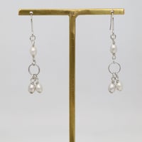 淡水パールリングパーツデコレーションピアス