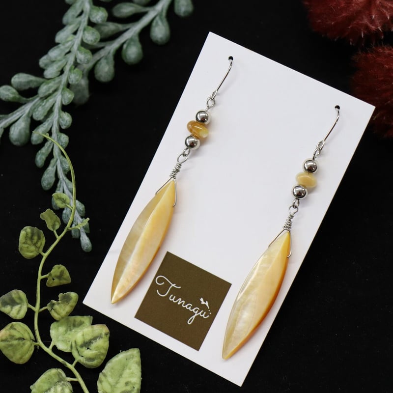 シェルシルバーパーツピアス | Tunagu 