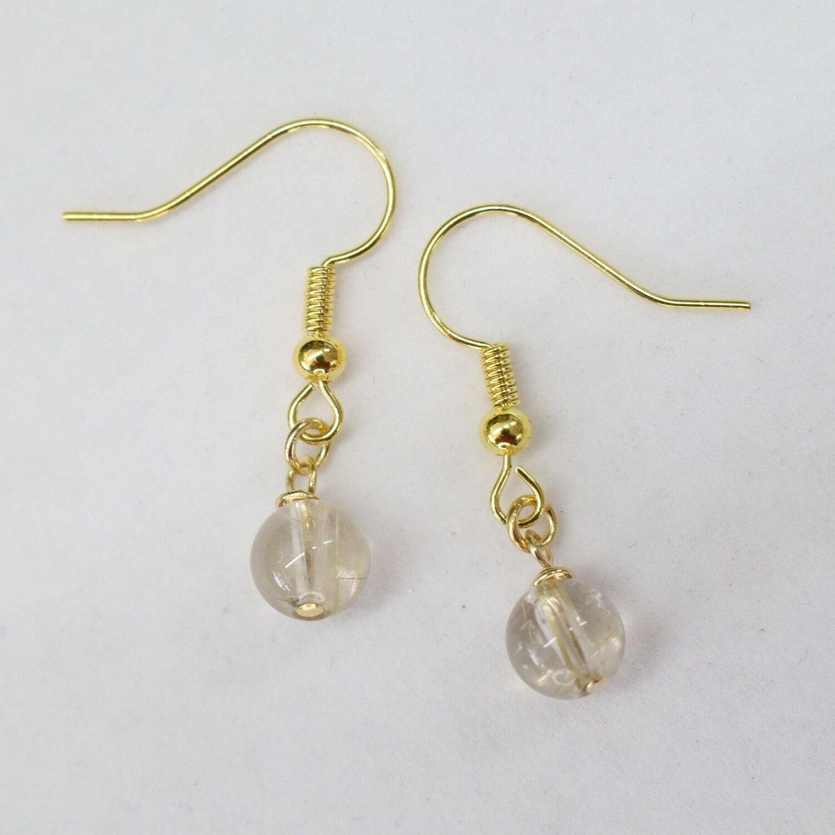 ハートの金紅石　＃ルチルクォーツ　ピアス アクセサリーのプレゼント K18YG ルチルクォーツ ピアス 18金