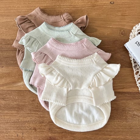 Pure Latte Frill T-shirt（L001）