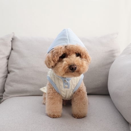 [DURANG RURANG] TWIST HOOD VEST