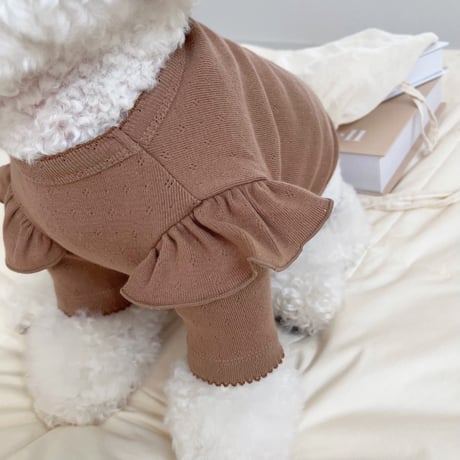 Pure Latte Frill T-shirt（L001）