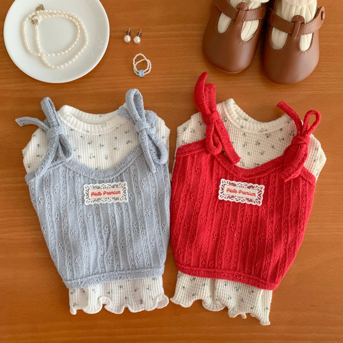 予約】Knit bustier t-shirt（M001） | merrymerry