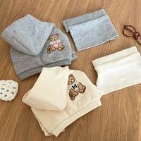 Bear Hooded Crop Set（F001）