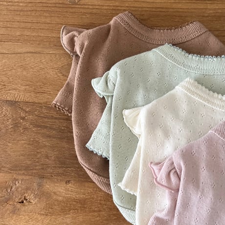 Pure Latte Frill T-shirt（L001）