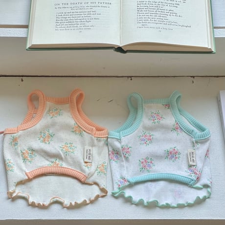 【予約】Flower eyelet wave top（H002）