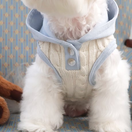 [DURANG RURANG] TWIST HOOD VEST
