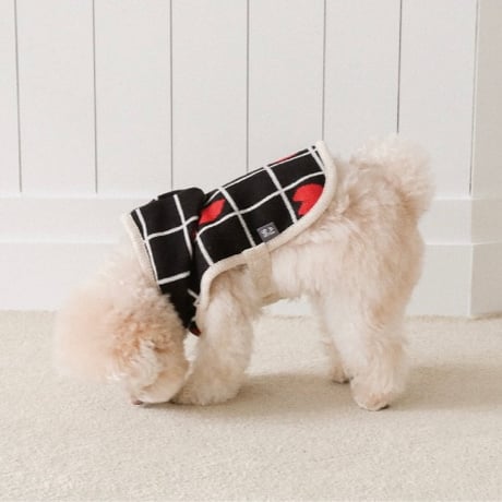 [ SSFW ] My Little Check Heart Poncho