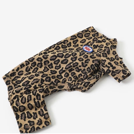 [TUSTUS]   Leopard Print Dog All-in-One