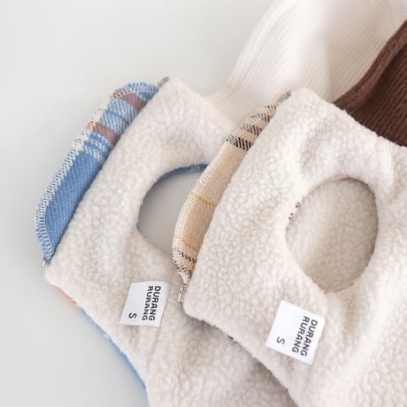 [DURANG RURANG] CHECK HOOD VEST