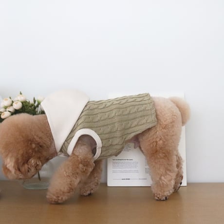 [DURANG RURANG] TWIST HOOD VEST