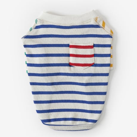 ［TUSTUS］Stripe Dog T-shirt