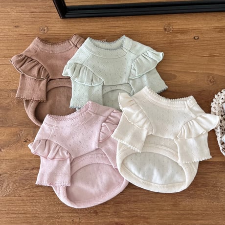 Pure Latte Frill T-shirt（L001）