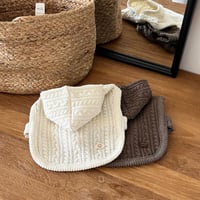 【予約】Pound Knit Poncho（L001）