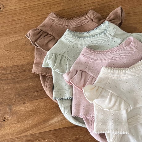 Pure Latte Frill T-shirt（L001）