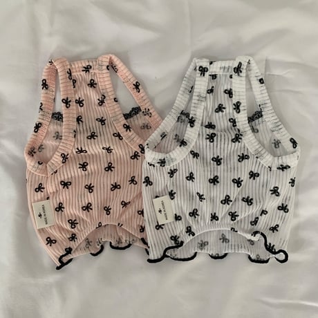 【予約】Pearl Ribbon Crop Nashi（M001）