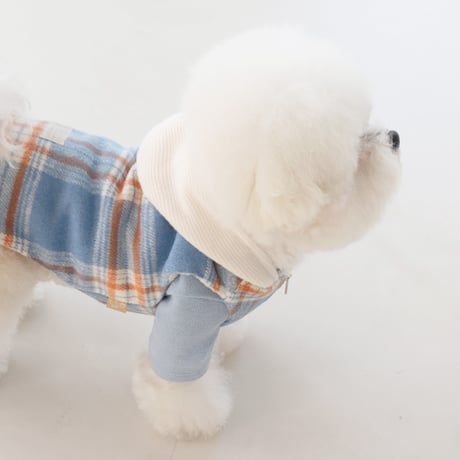 [DURANG RURANG] CHECK HOOD VEST