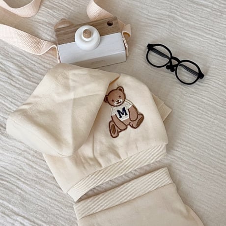 Bear Hooded Crop Set（F001）