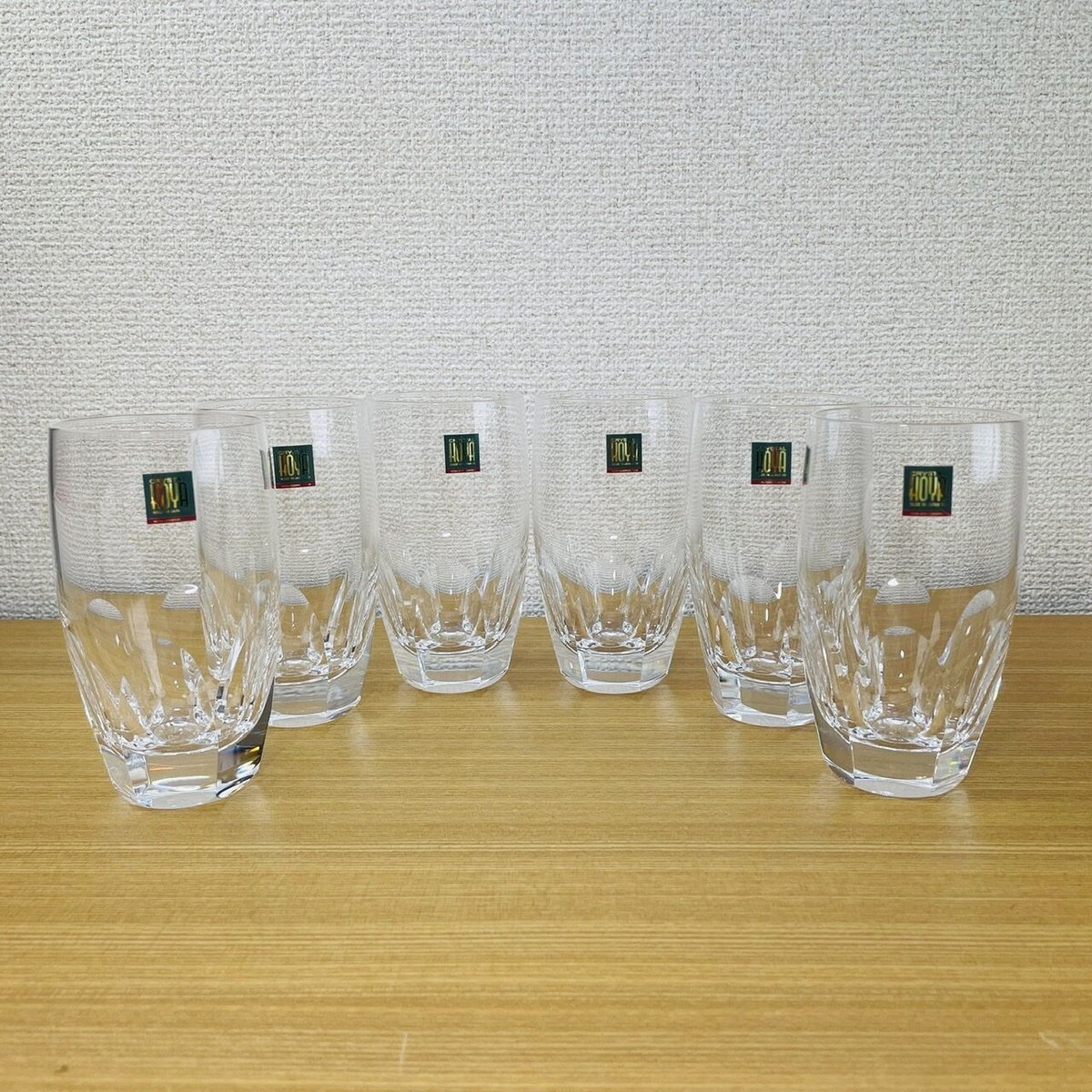 【美品】HOYA クリスタル　グラス　タンブラー　6客セット.