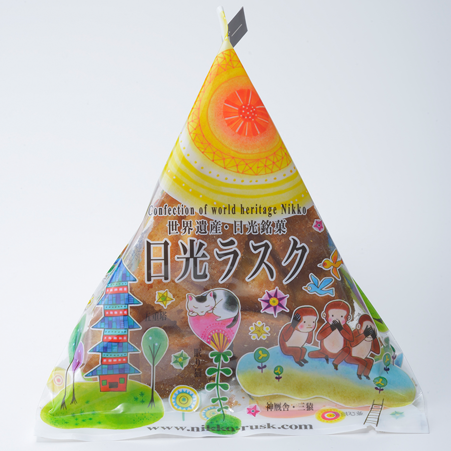 日光ラスク シュガー テトラパッケージ（80g） | 【公式】元祖日昇堂