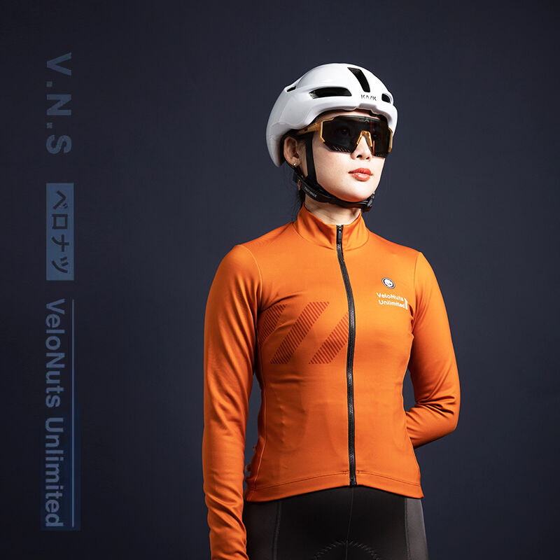 VELONUTS長袖ジャージ オレンジ レディース | ベロナツショップ VELONUTS長袖ジャージ オレンジ レディース | ベロナツショップ