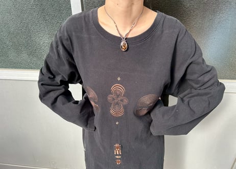 トライバル刺繍×シャツワンピース　-アップサイクル古着-