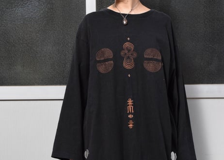 トライバル刺繍×シャツワンピース　-アップサイクル古着-