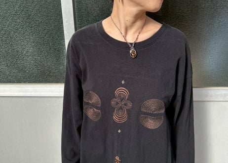 トライバル刺繍×シャツワンピース　-アップサイクル古着-