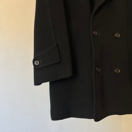 90's cashmere wool double half coat made in England