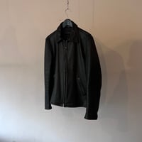 90's leather blouson jacket