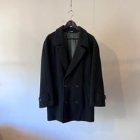 90's cashmere wool double half coat made in England