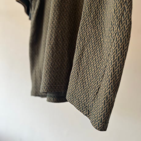90's jacquard knit polo shirt