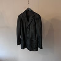90's leather tailored jacket