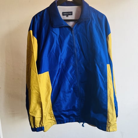 90's nylon blouson jacket blue×yellow