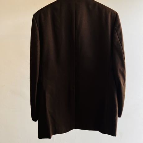 80's set up suit brown×orange