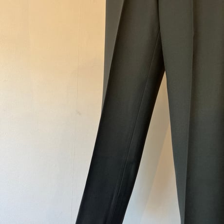 90's burberry double set up suit green