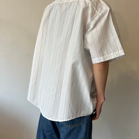 70's〜80's elbeco stripe shirt dead stock