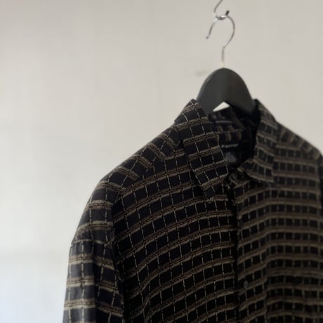 old check rayon shirt