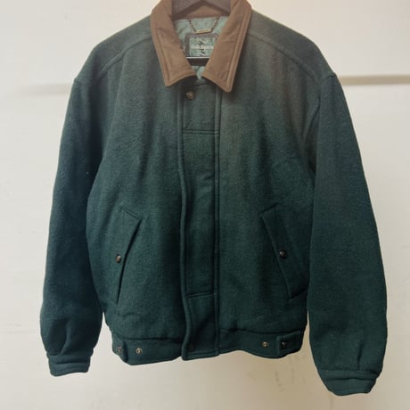 90's wool blouson green