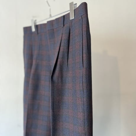 90's check slacks dead stock