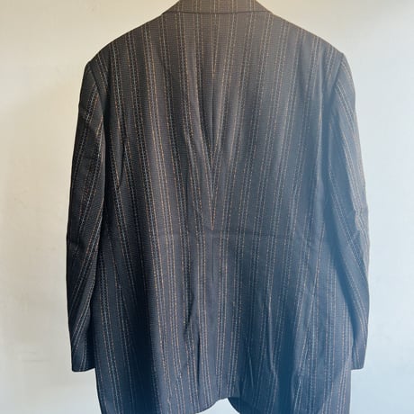 80's set up suit brown×orange