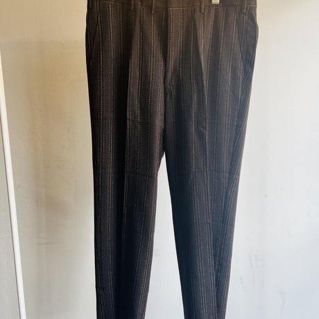 80's set up suit brown×orange