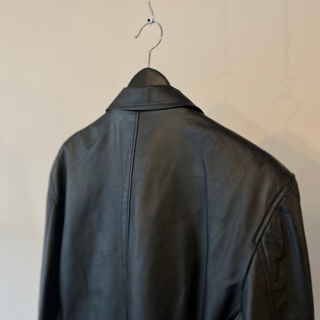90's leather tailored jacket